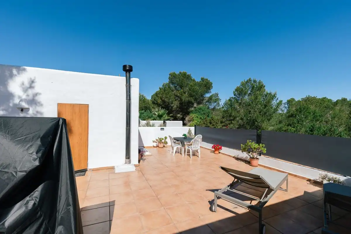 Terraza de Casa adosada en venta en Sant Josep de sa Talaia con Aire acondicionado, Calefacción y Jardín privado