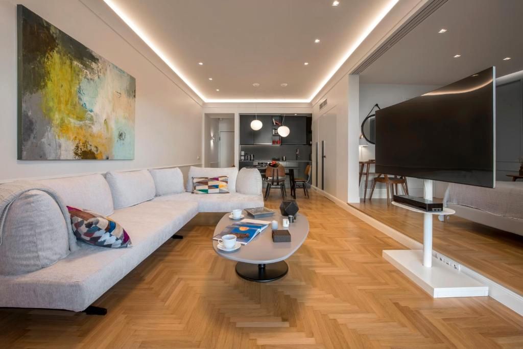 Sala de estar de Piso de alquiler en San Cristóbal de la Laguna con Aire acondicionado, Calefacción y Amueblado