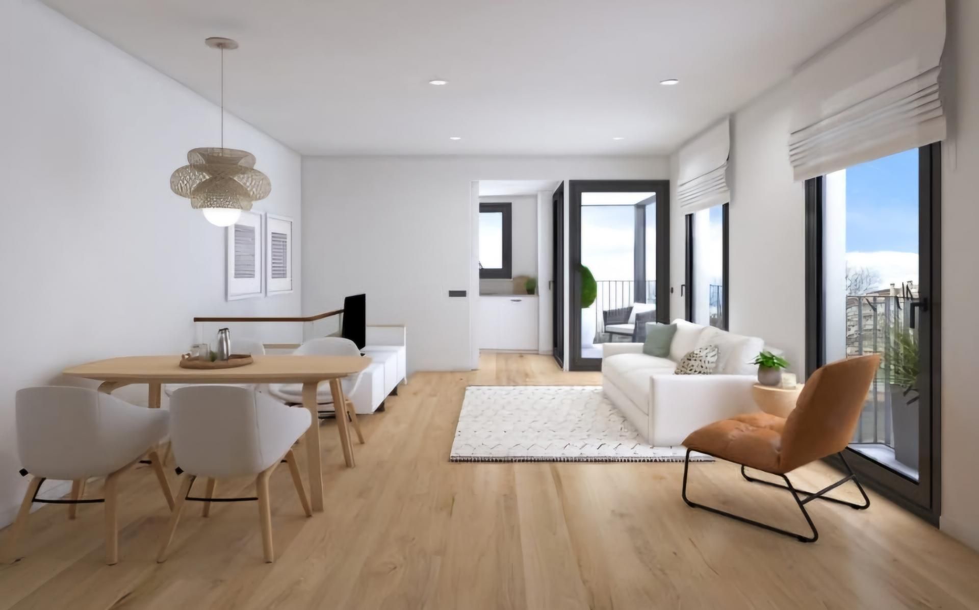 Living room of Attic for sale in Terrassa  with Heating, Terrace and Balcony