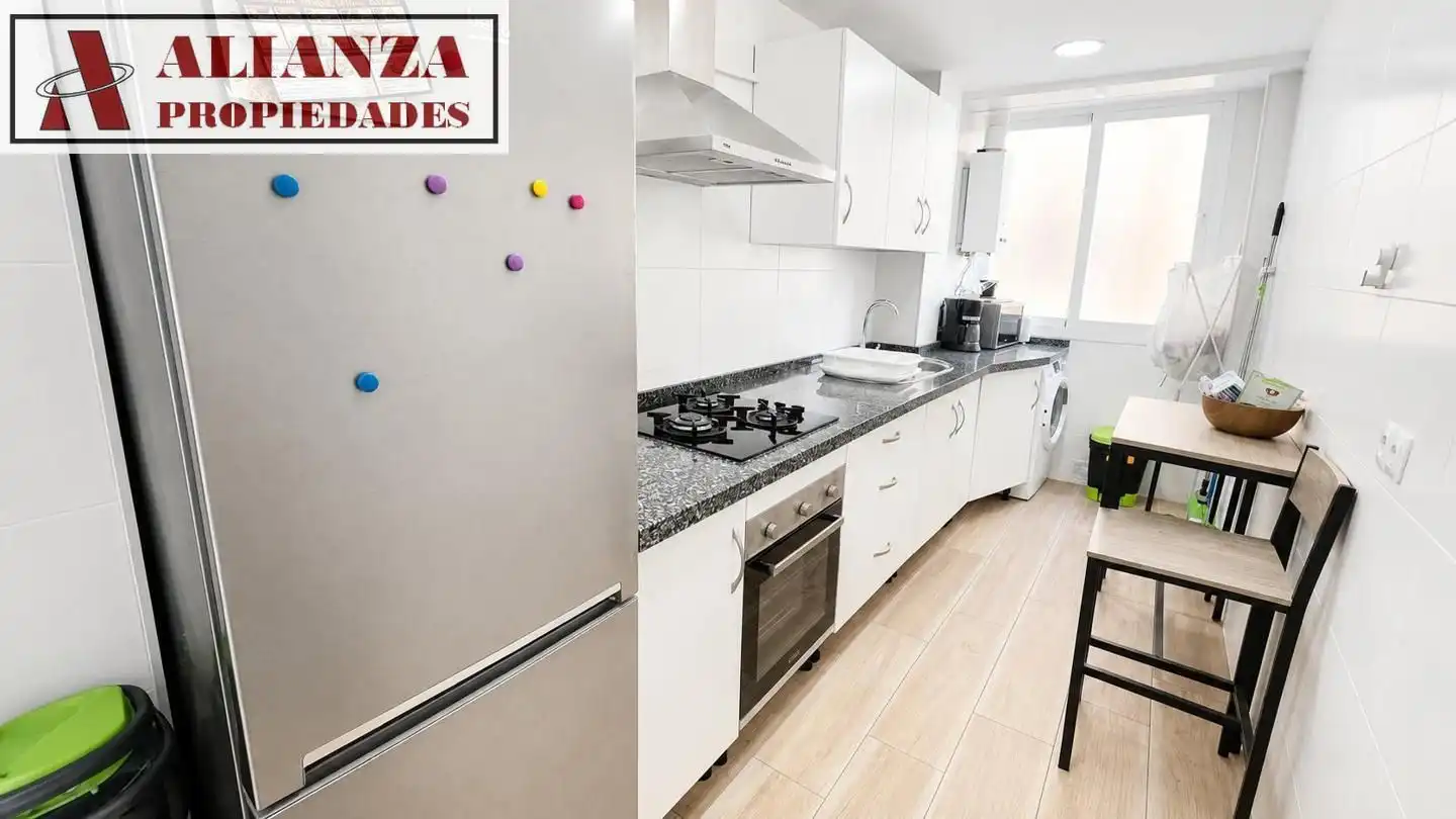 Kitchen of Flat for rent in Málaga  with Air Conditioner, Terrace and Furnished