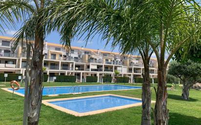 Vista exterior de Pis en venda en San Jorge / Sant Jordi amb Aire condicionat, Terrassa i Piscina