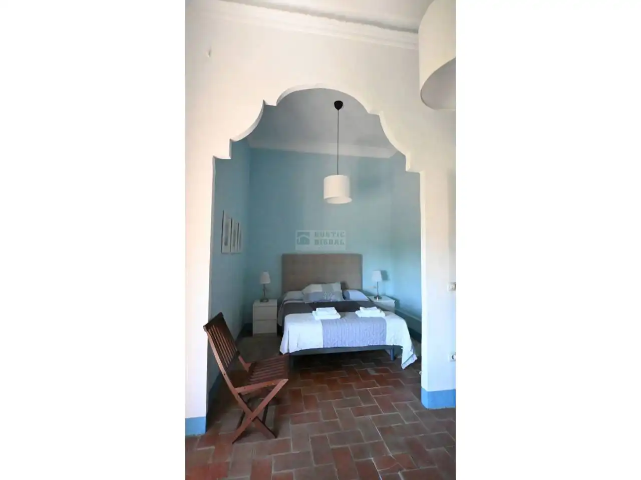 Schlafzimmer von Country house zur Miete in Vilademuls mit Klimaanlage, Heizung und Privatgarten