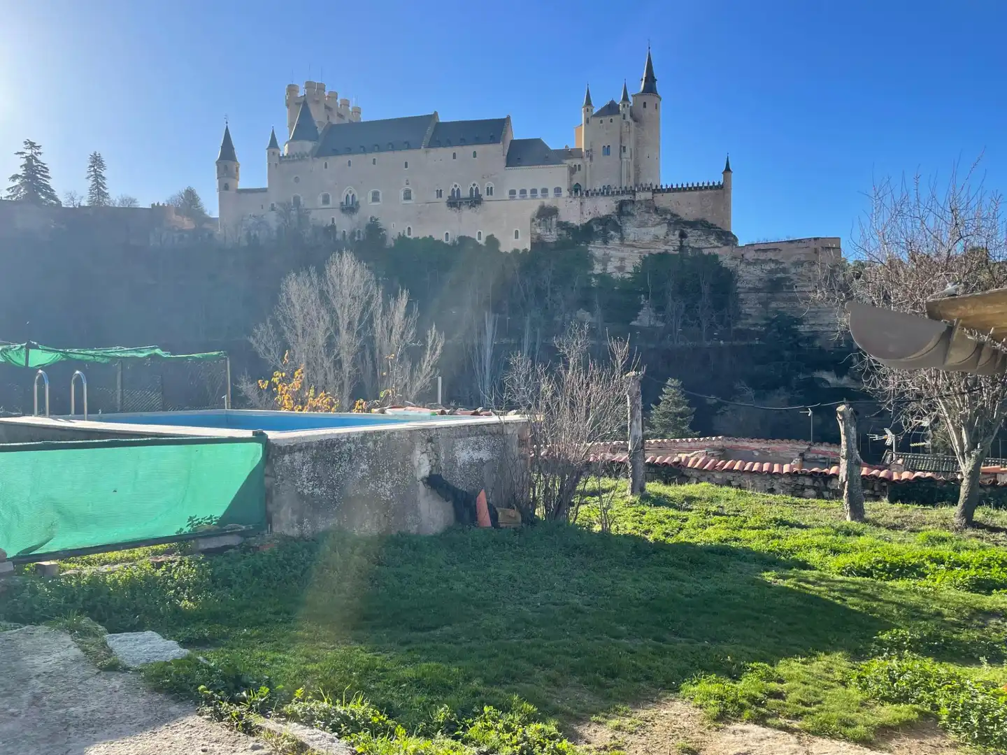 Jardí de Finca rústica en venda en Segovia amb Jardí privat, Traster i Piscina