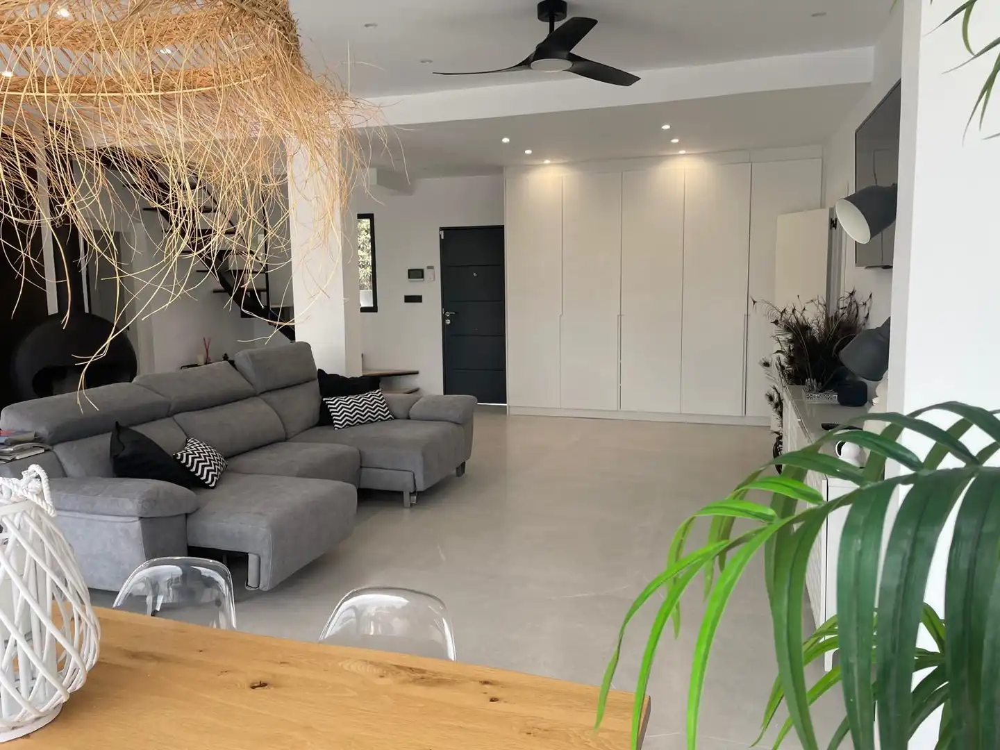 Sala d'estar de Casa o xalet en venda en Elche / Elx amb Aire condicionat, Terrassa i Traster