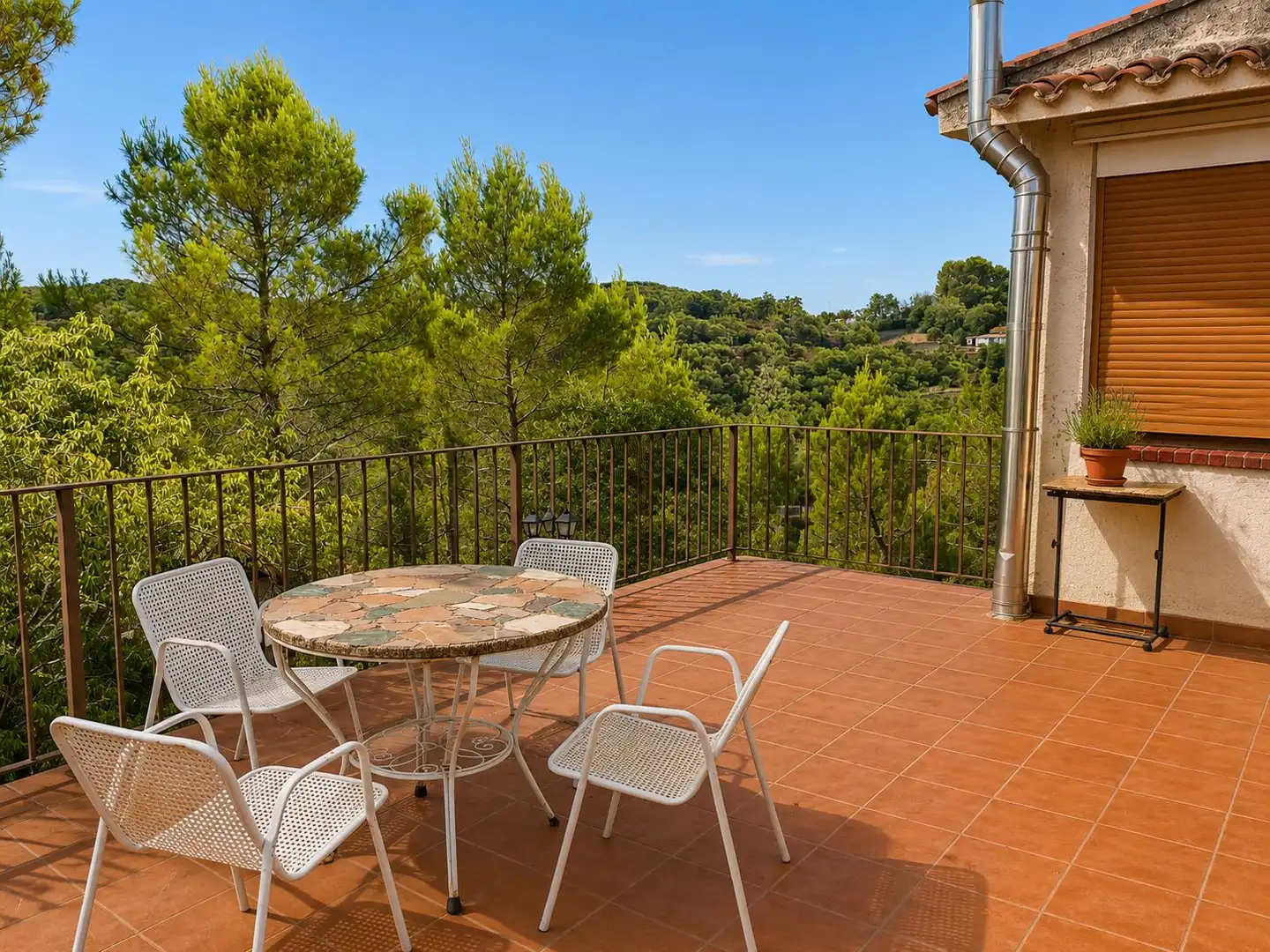 Terraza de Casa o chalet en venta en Perales de Tajuña con Jardín privado, Piscina y Alarma