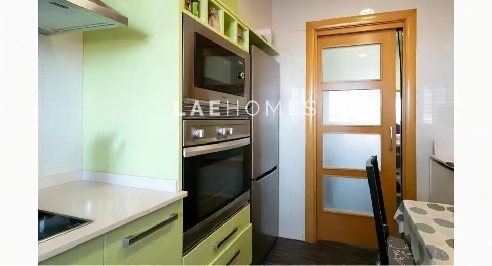 Kitchen of Attic for sale in Badalona  with Air Conditioner, Heating and Furnished