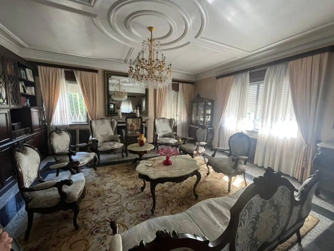 Living room of Houses for sale in Santiago de Compostela   with Heating, Private garden and Parquet flooring