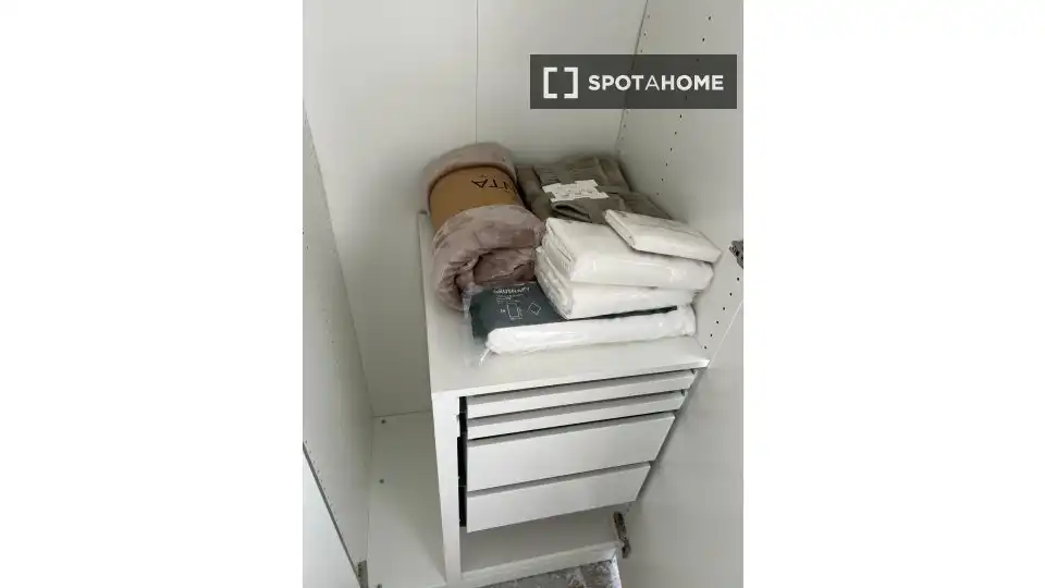 Bedroom of Flat for rent in Málaga  with Air Conditioner, Heating and Furnished