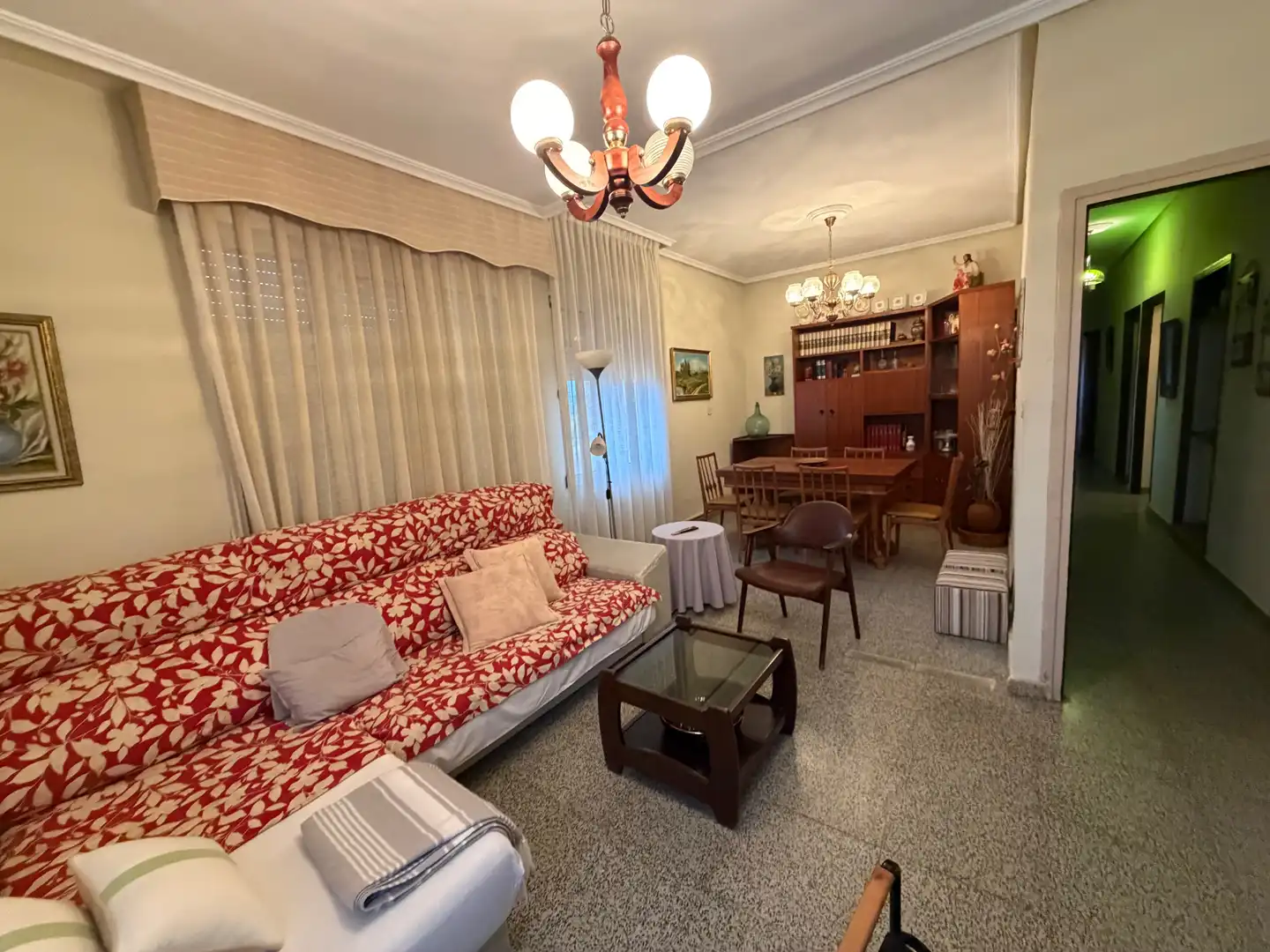 Sala d'estar de Casa adosada en venda en Villamuriel de Cerrato amb Calefacció, Jardí privat i Terrassa