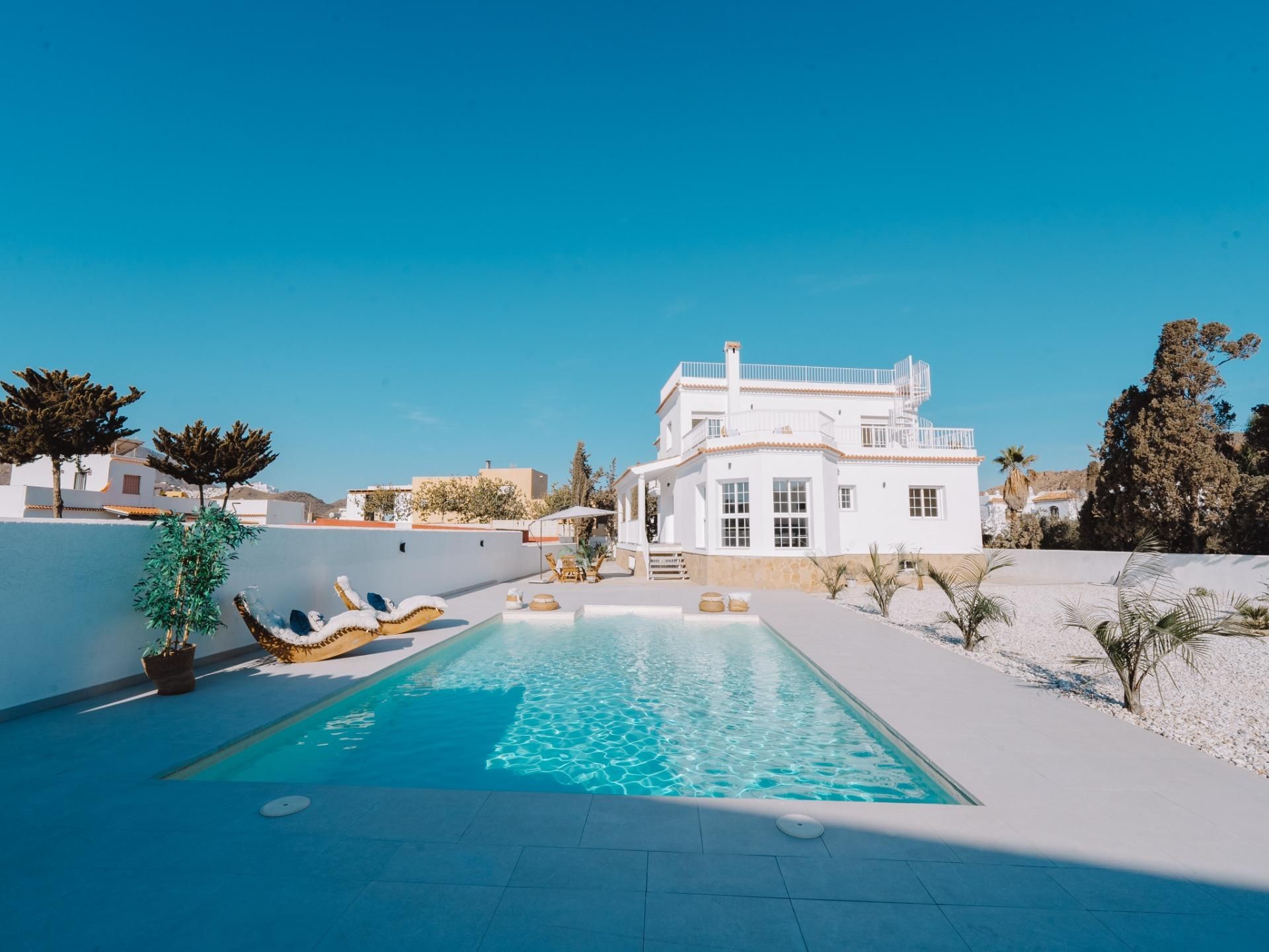 Piscina de Casa o xalet en venda en Mojácar amb Jardí privat, Terrassa i Piscina