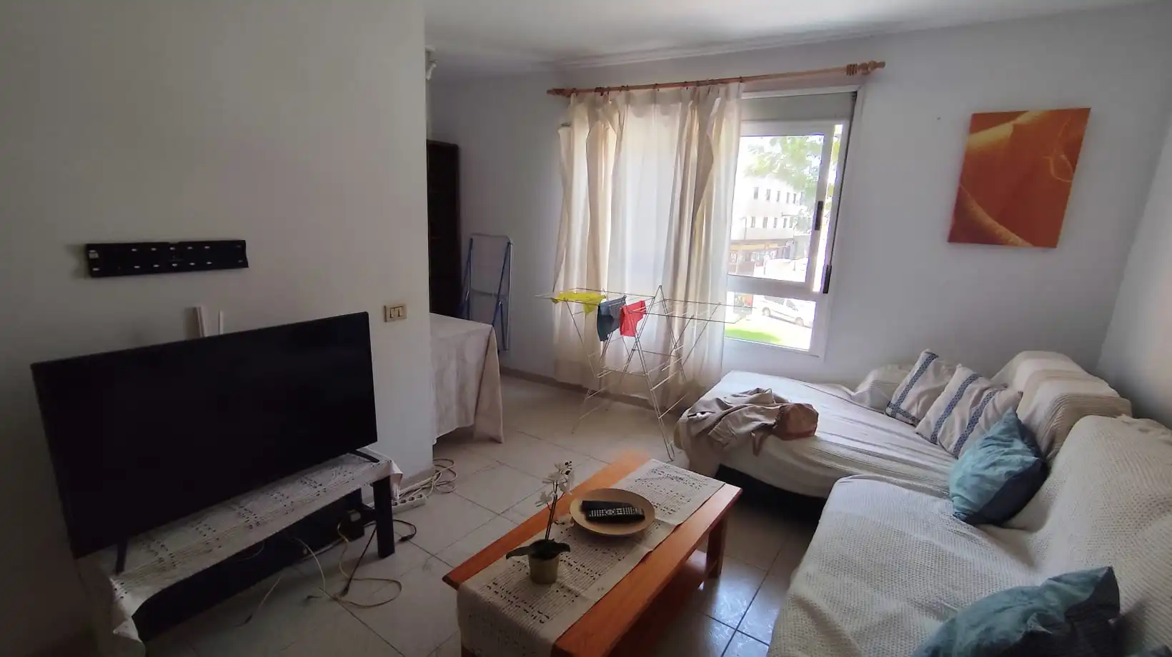 Sala d'estar de Pis de lloguer en San Cristóbal de la Laguna amb Moblat, Forn i Rentadora