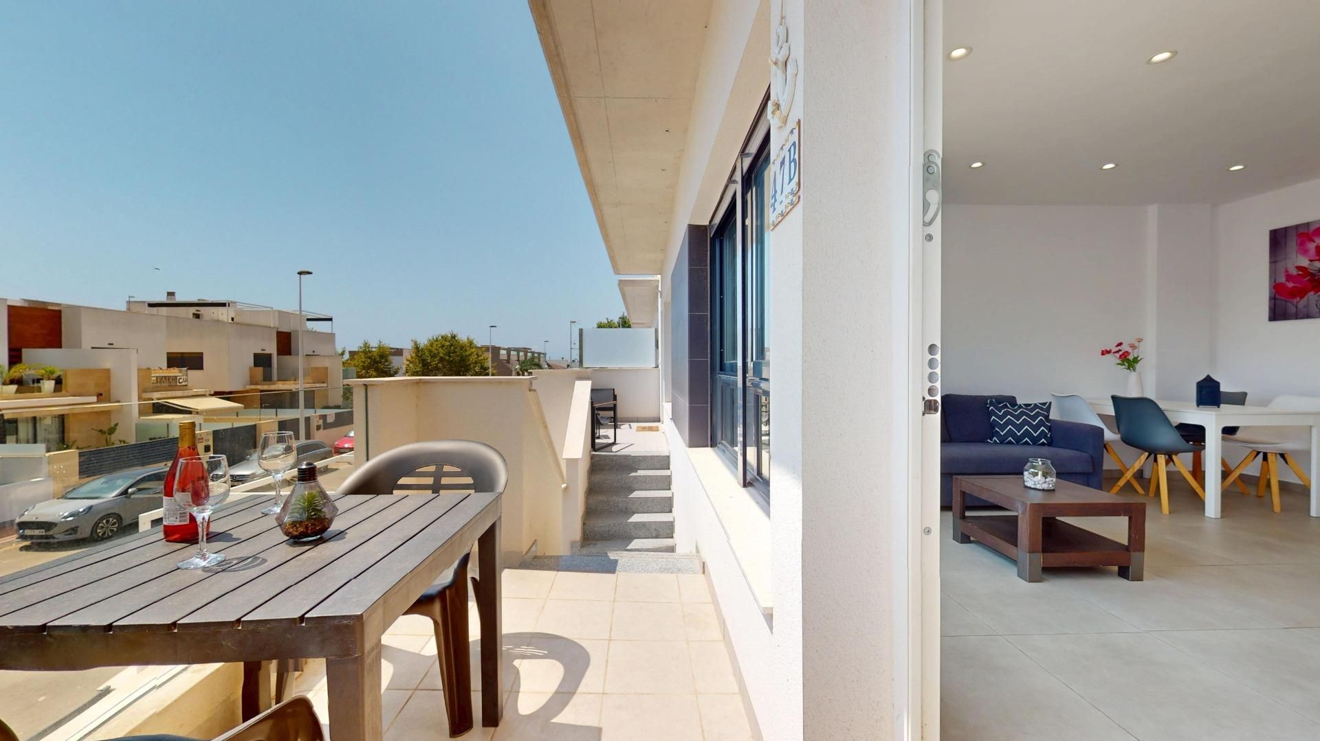 Terraza de Apartamento en venta en San Pedro del Pinatar con Aire acondicionado, Terraza y Amueblado