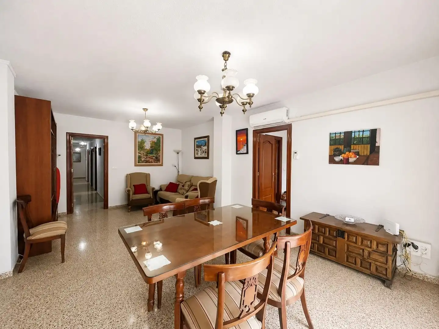 Dining room of Flat for rent in Granada  with Furnished and Balcony