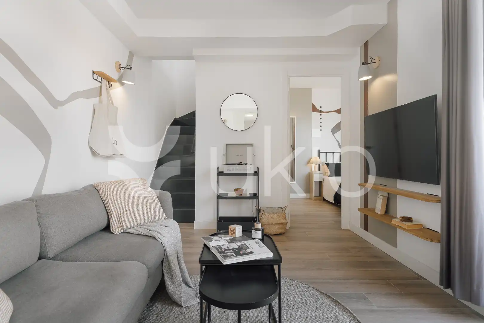 Living room of Apartments for rent in Madrid  with Heating, Terrace and Furnished