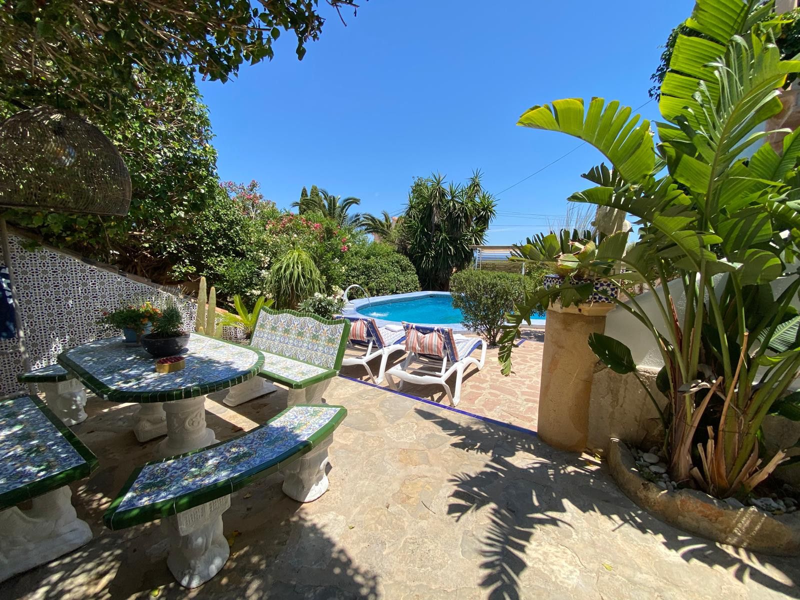 Jardín de Casa o chalet en venta en Dénia con Aire acondicionado, Calefacción y Jardín privado