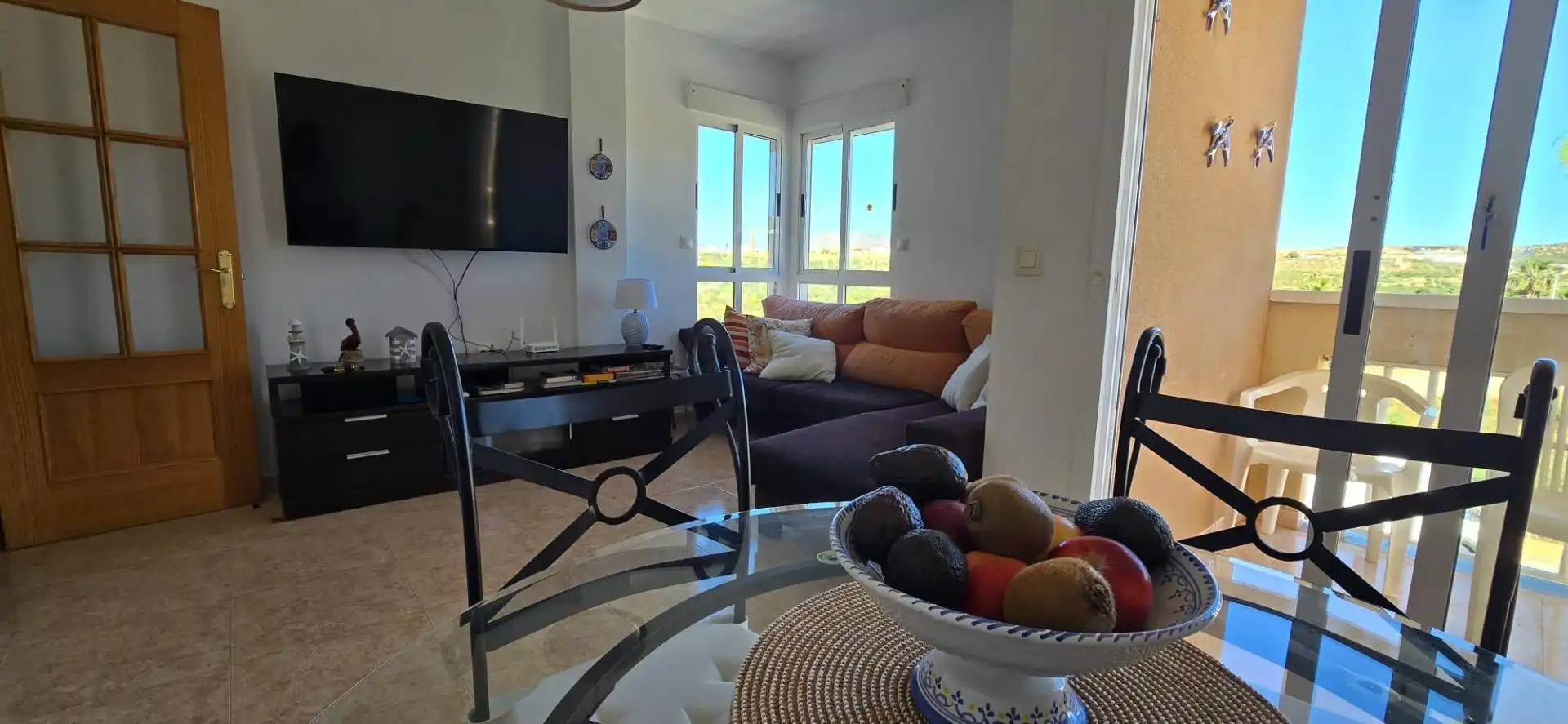 Wohnzimmer von Wohnungen zum Verkauf in Mazarrón mit Klimaanlage, Heizung und Abstellraum