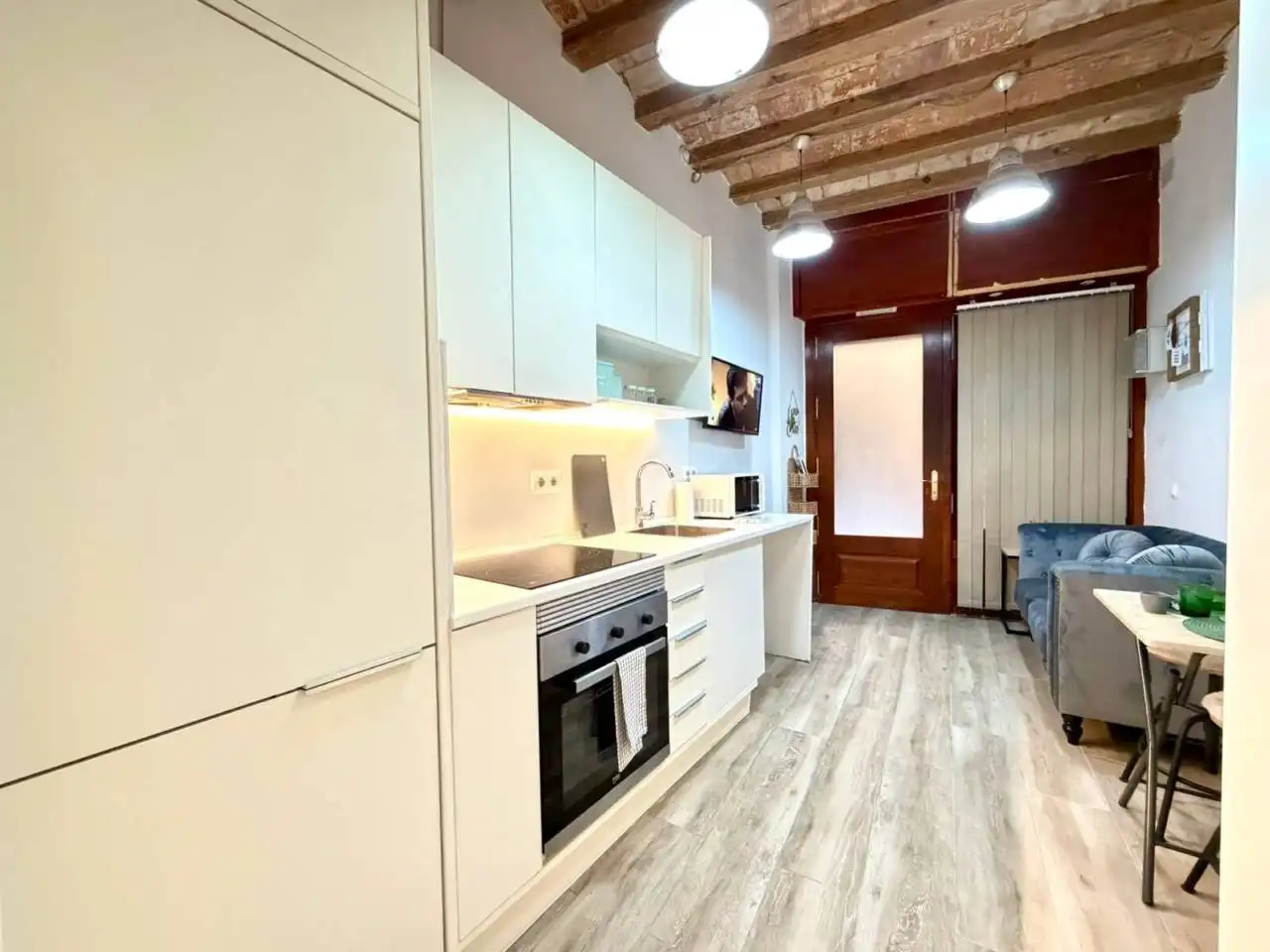 Kitchen of Flat for rent in Barcelona  with Air Conditioner, Heating and Parquet flooring