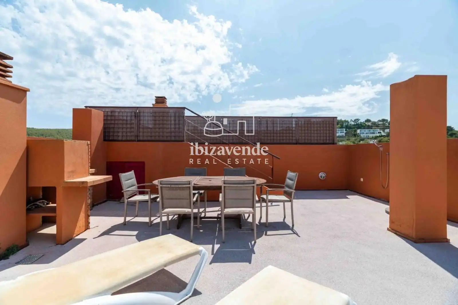 Terraza de Dúplex de alquiler en Santa Eulària des Riu con Aire acondicionado, Terraza y Trastero