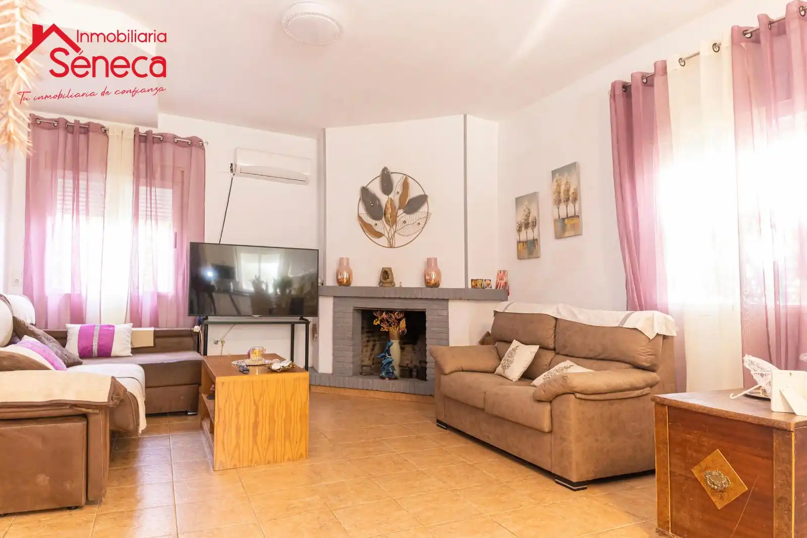 Wohnzimmer von Haus oder Chalet zum Verkauf in Almodóvar del Río mit Klimaanlage, Heizung und Terrasse