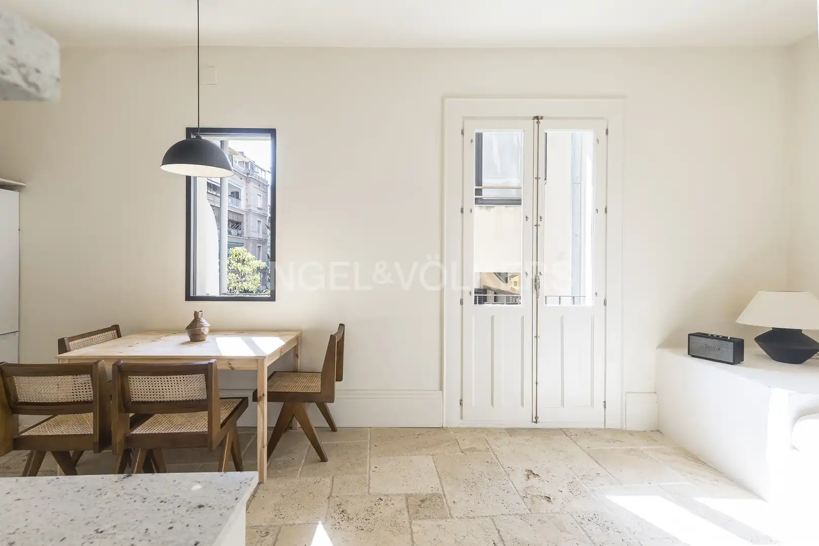 Küche von Wohnung zur Miete in Barcelona mit Klimaanlage, Heizung und Balkon