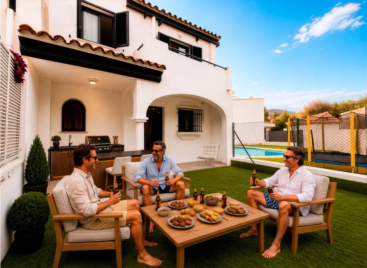 Terrassa de Casa adosada en venda en Manilva amb Jardí privat, Terrassa i Traster
