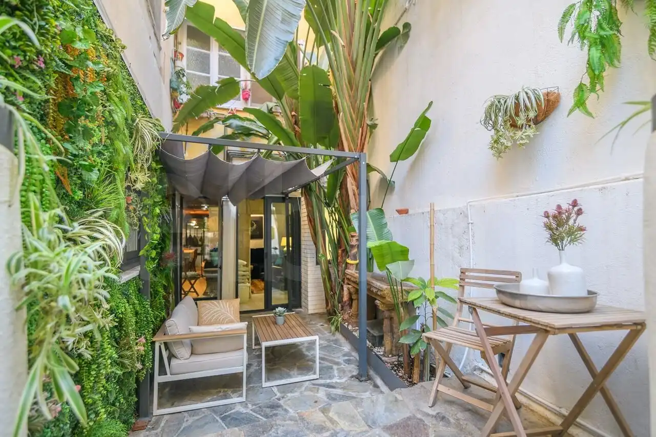 Terrace of Duplexes for rent in Barcelona  with Air Conditioner, Heating and Private garden