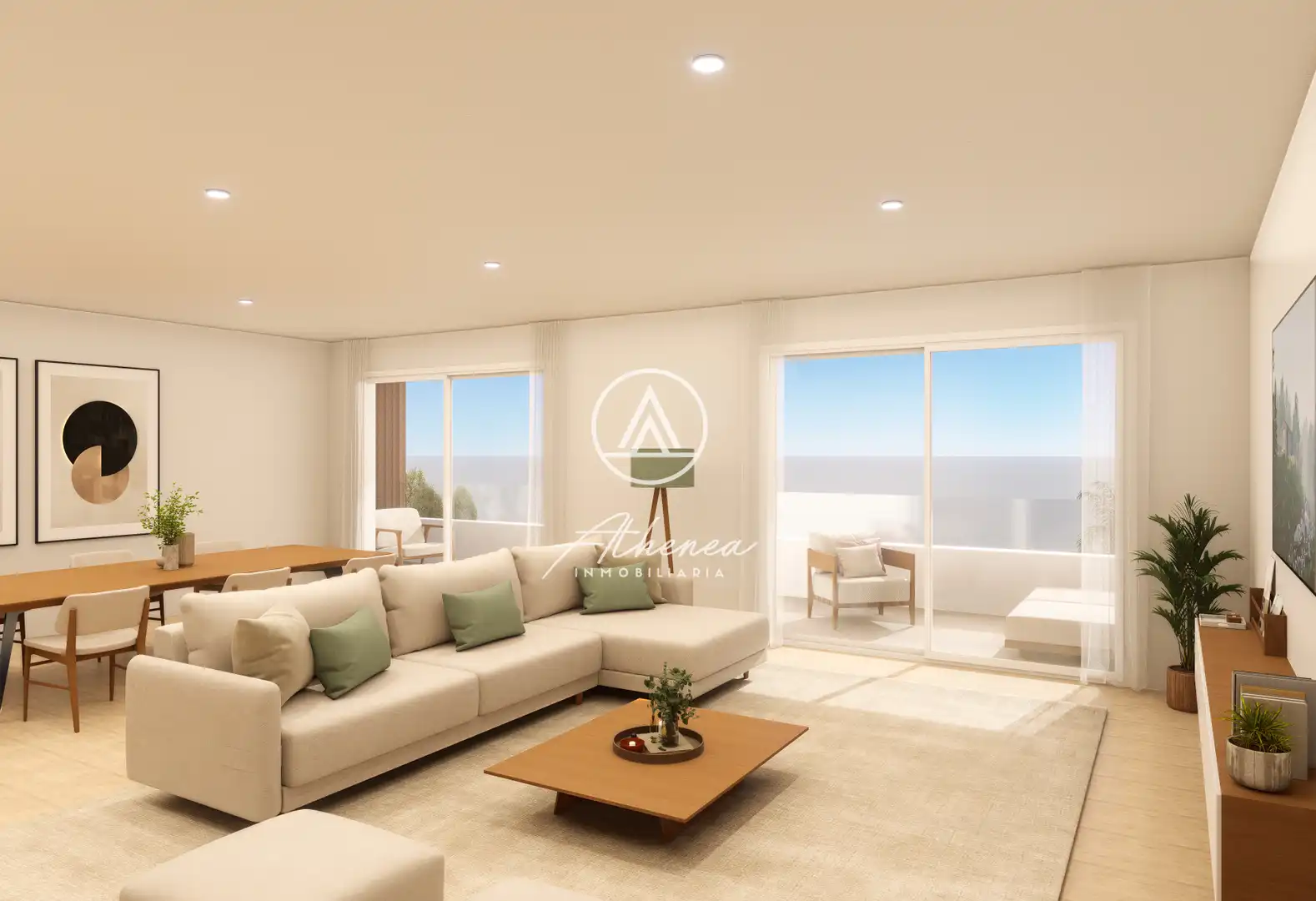 Sala de estar de Piso en venta en Roquetas de Mar