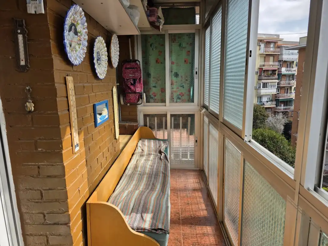 Balcony of Flat for sale in Madrid  with Furnished