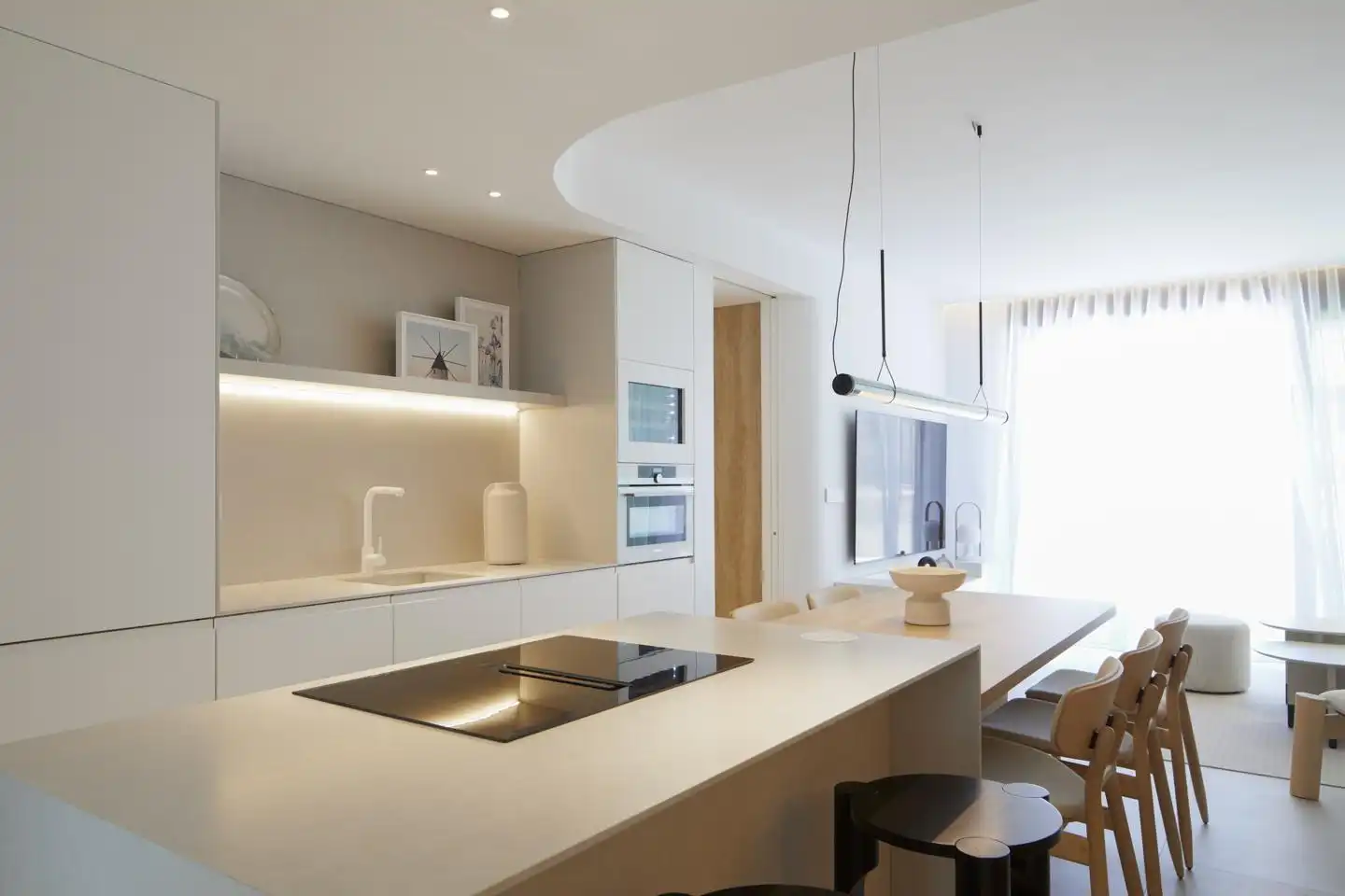 Cocina de Apartamento en venta en La Manga del Mar Menor con Aire acondicionado, Calefacción y Jardín privado
