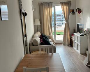 Sala d'estar de Apartament de lloguer en  Barcelona Capital amb Aire condicionat, Terrassa i Moblat