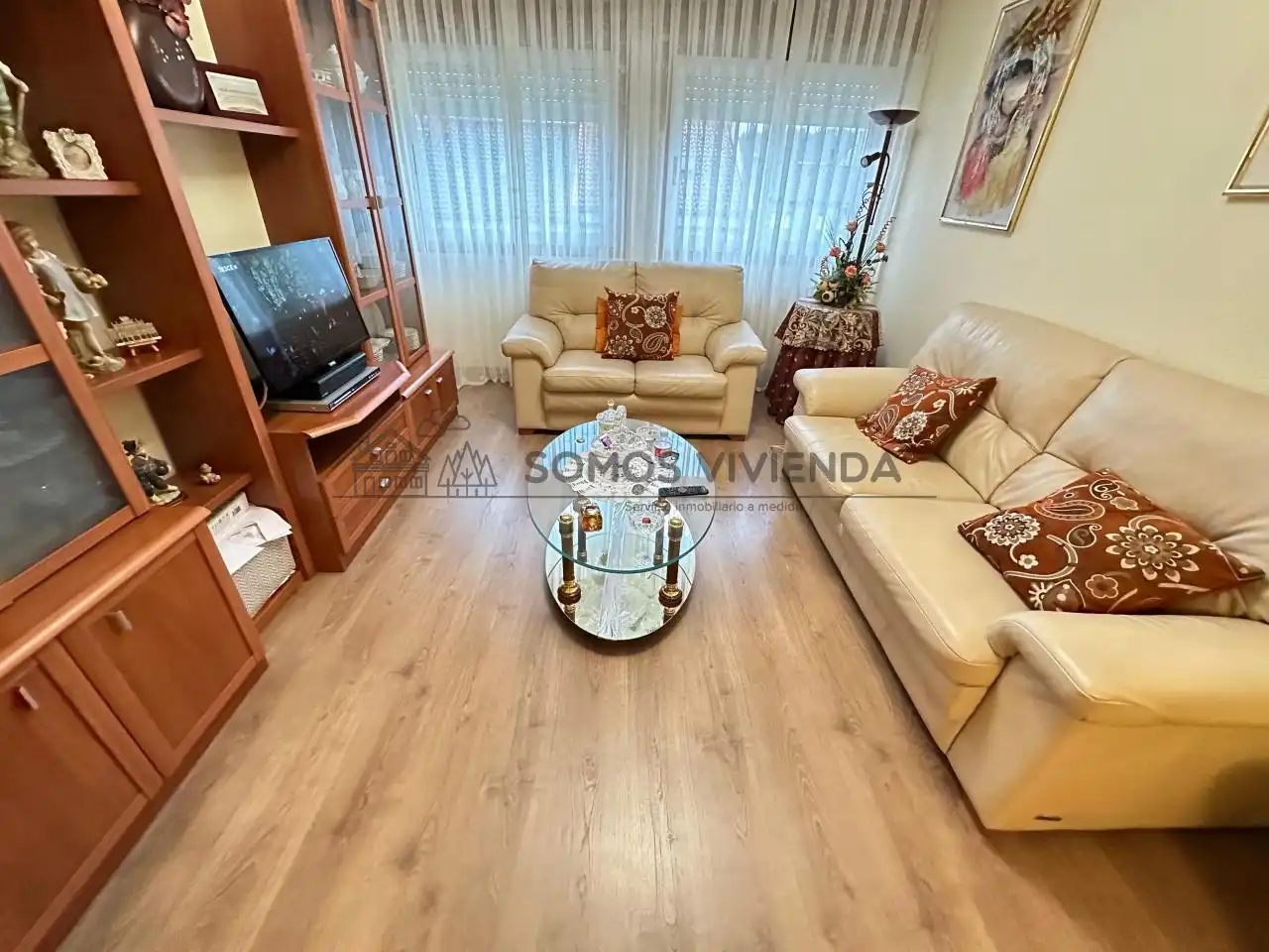 Wohnzimmer von Einfamilien-Reihenhaus zum Verkauf in Barbadás mit Heizung, Privatgarten und Terrasse