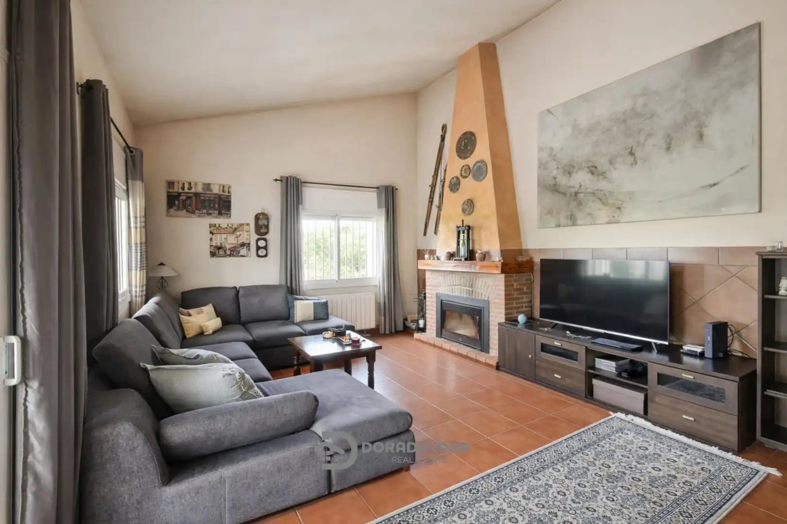 Sala de estar de Casa o chalet en venta en Olivella con Calefacción, Jardín privado y Piscina