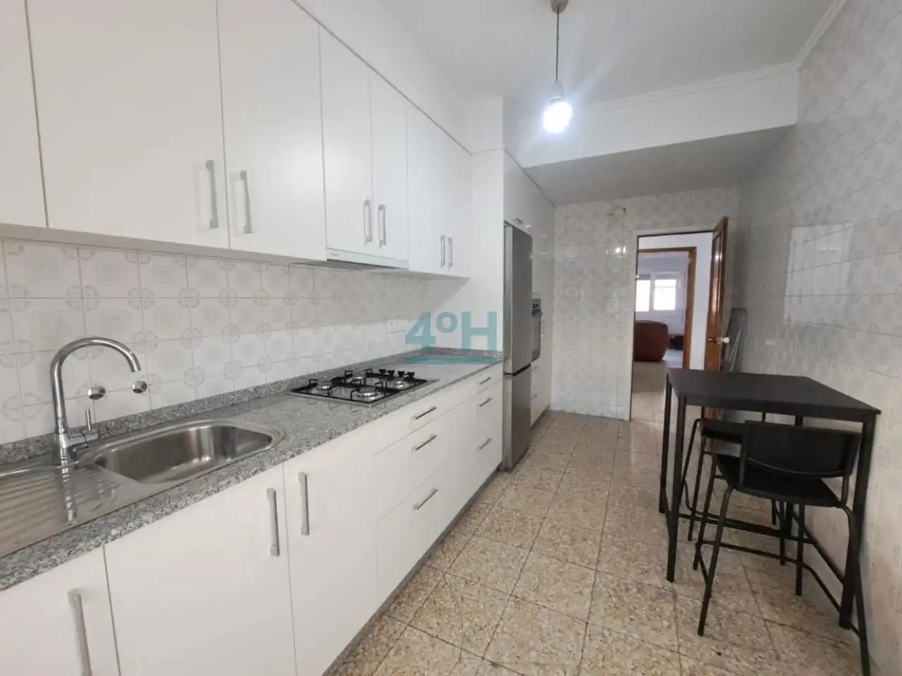 Kitchen of Flat for rent in Ourense Capital   with Heating and Balcony