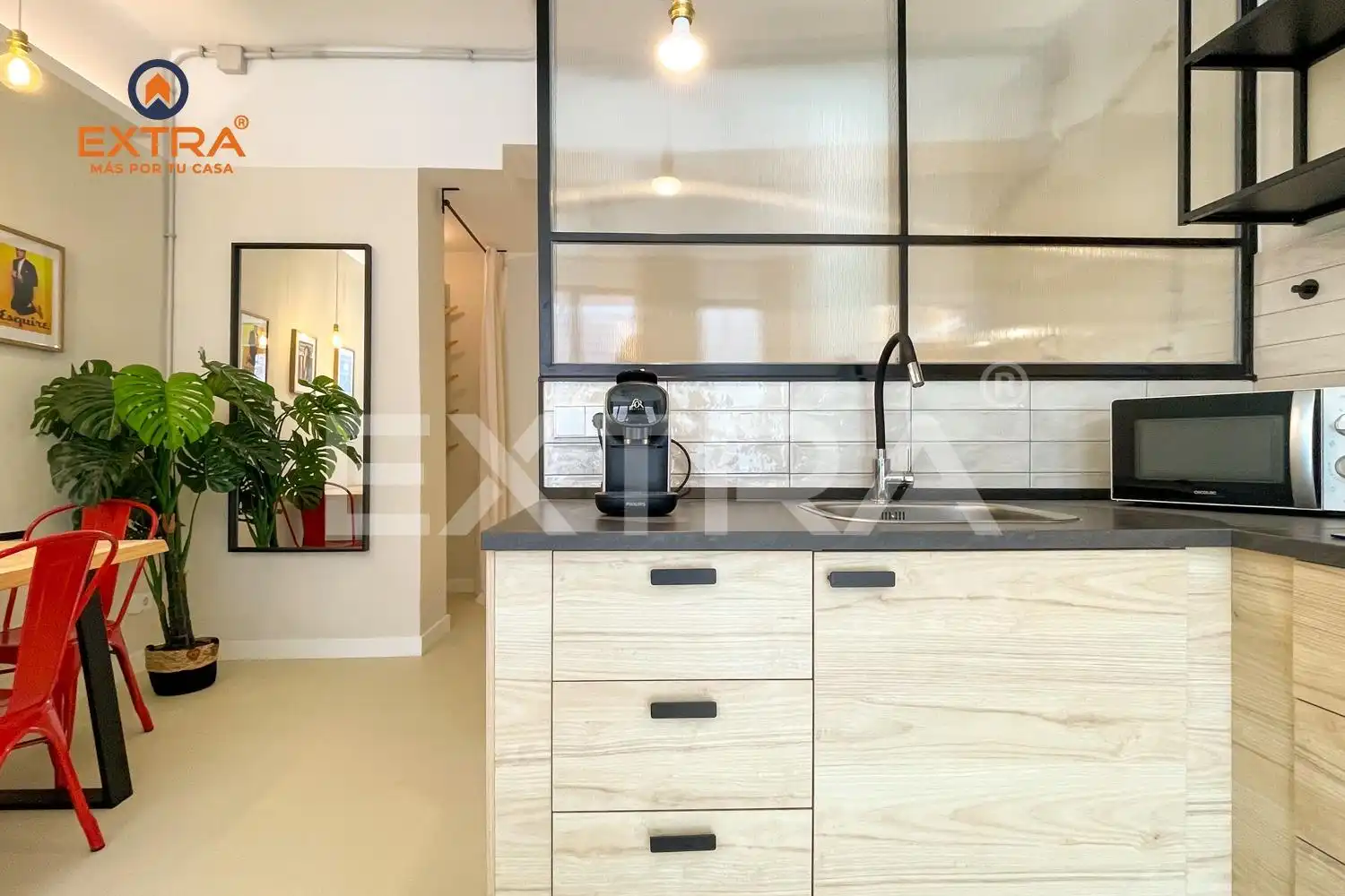Kitchen of Flat for sale in Madrid  with Furnished