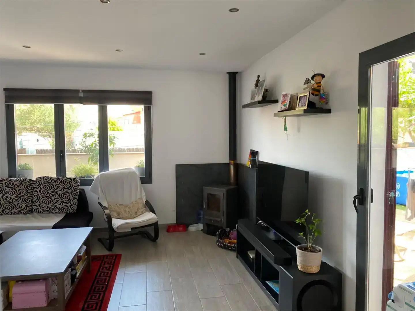 Wohnzimmer von Wohnung zum Verkauf in  Palma de Mallorca mit Klimaanlage, Privatgarten und Abstellraum