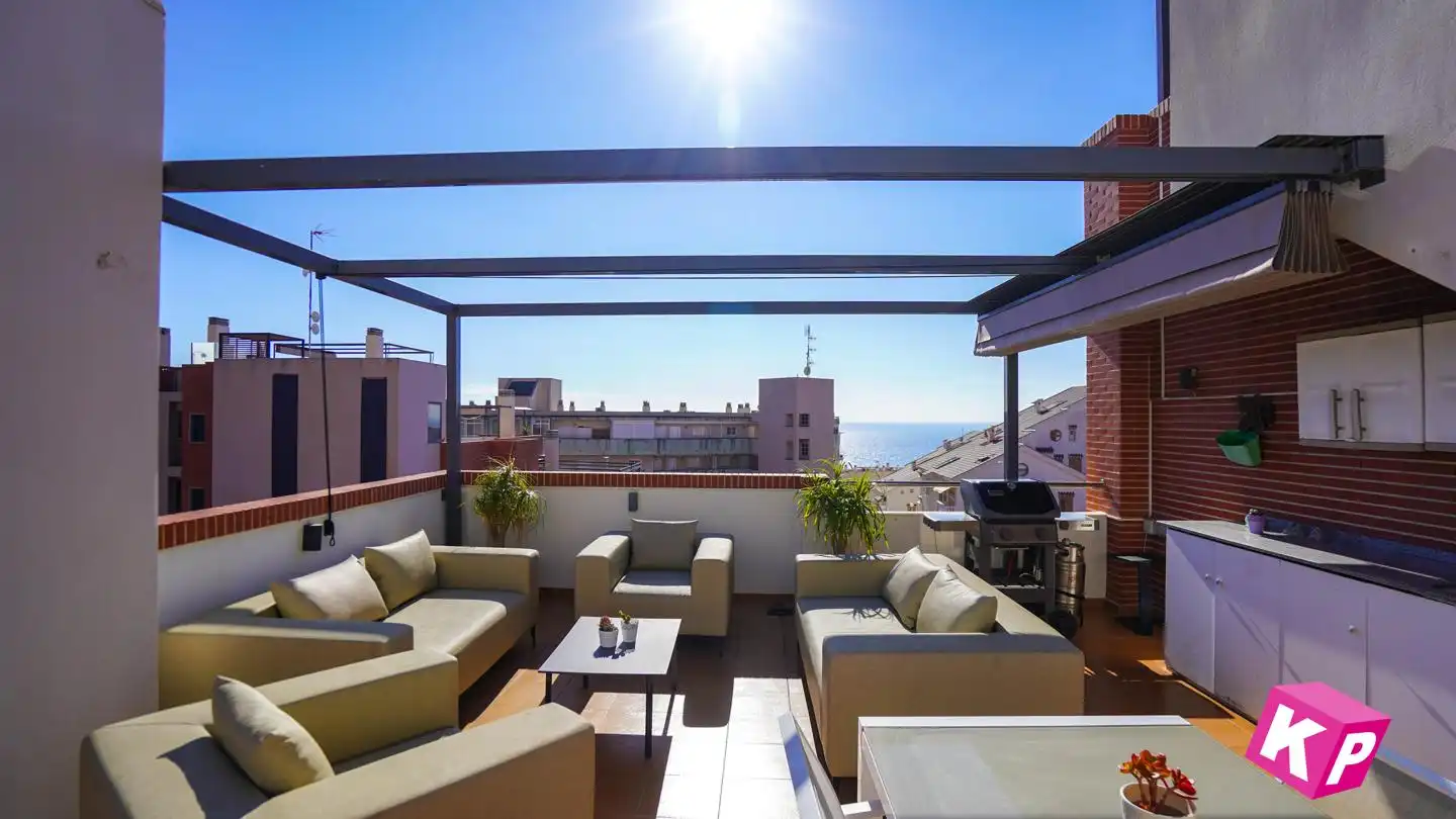 Terrasse von Wohnung zum Verkauf in Santa Pola mit Klimaanlage, Heizung und Terrasse
