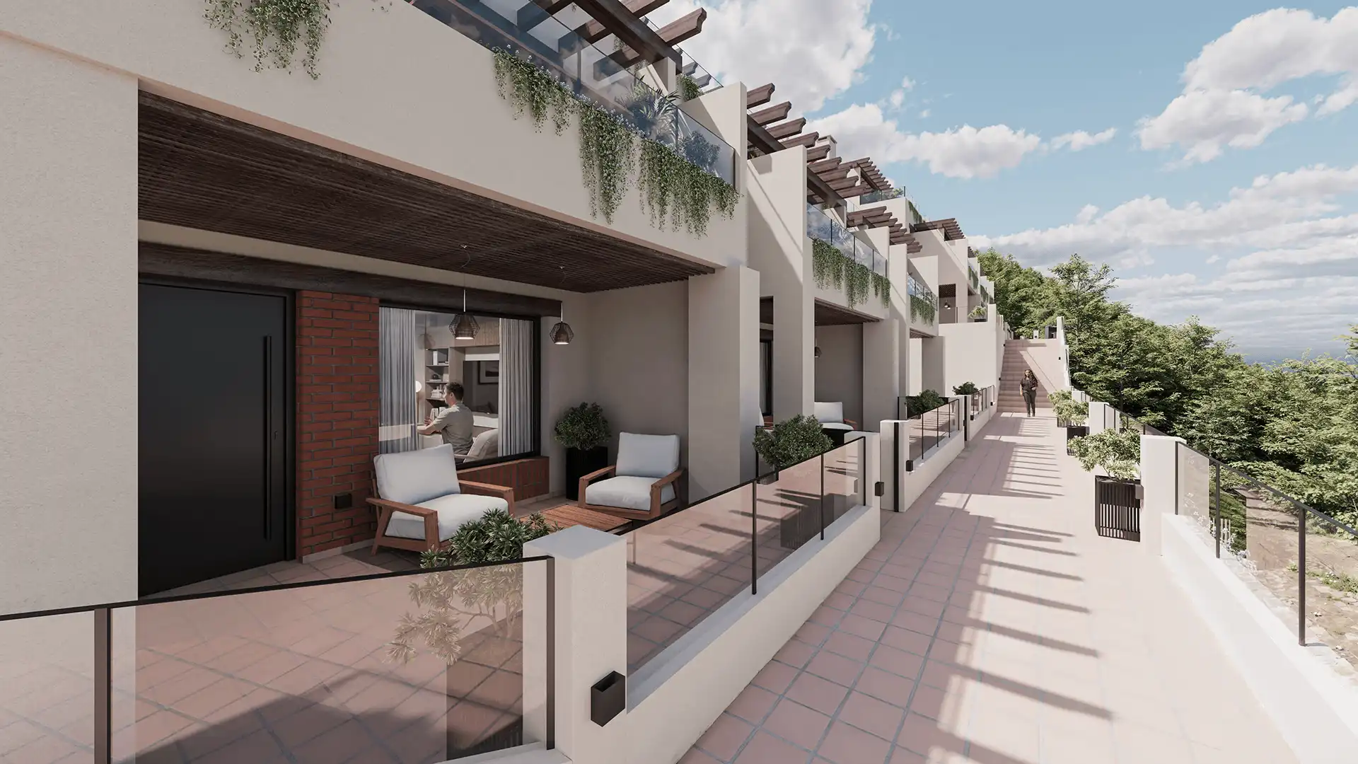 Terrasse von Wohnungen zum Verkauf in Val de San Vicente  mit Heizung, Privatgarten und Terrasse