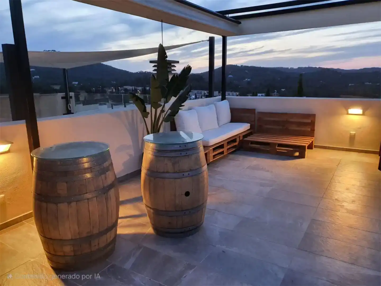 Terrassa de Casa adosada en venda en Santa Eulària des Riu amb Aire condicionat, Piscina i Balcó