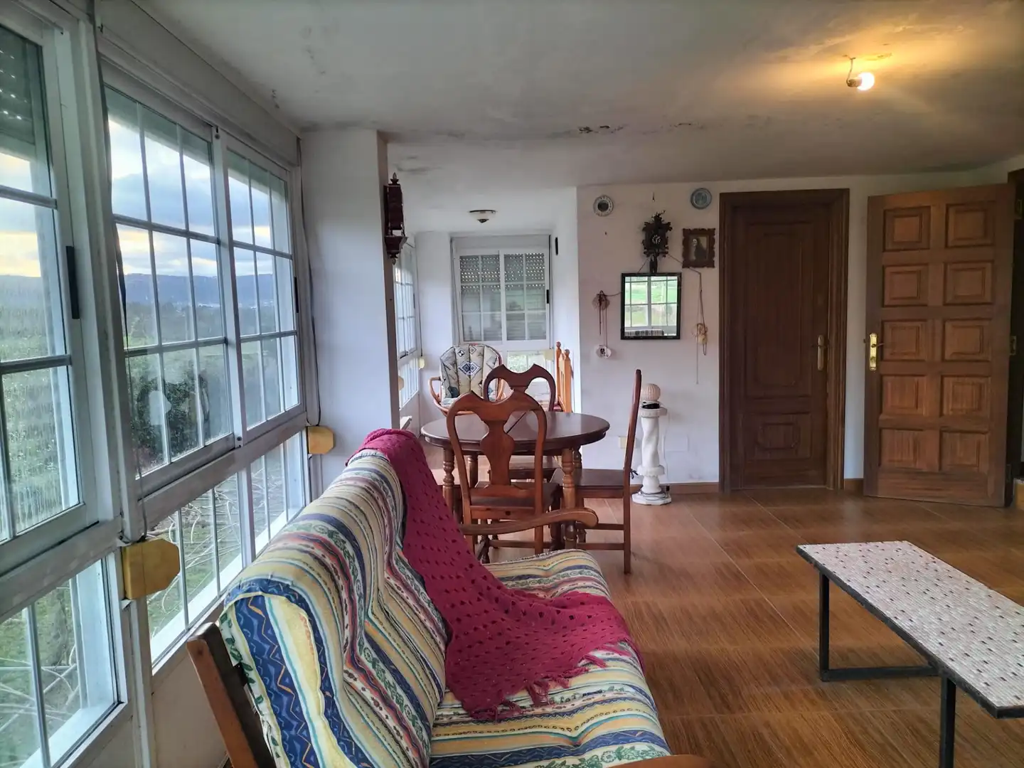 Living room of Houses for sale in Abegondo  with Heating, Private garden and Parquet flooring
