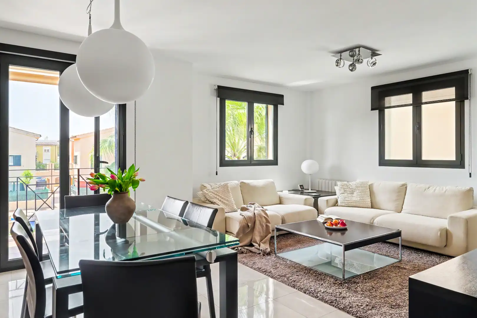 Sala de estar de Apartamento en venta en  Palma de Mallorca con Aire acondicionado, Terraza y Piscina