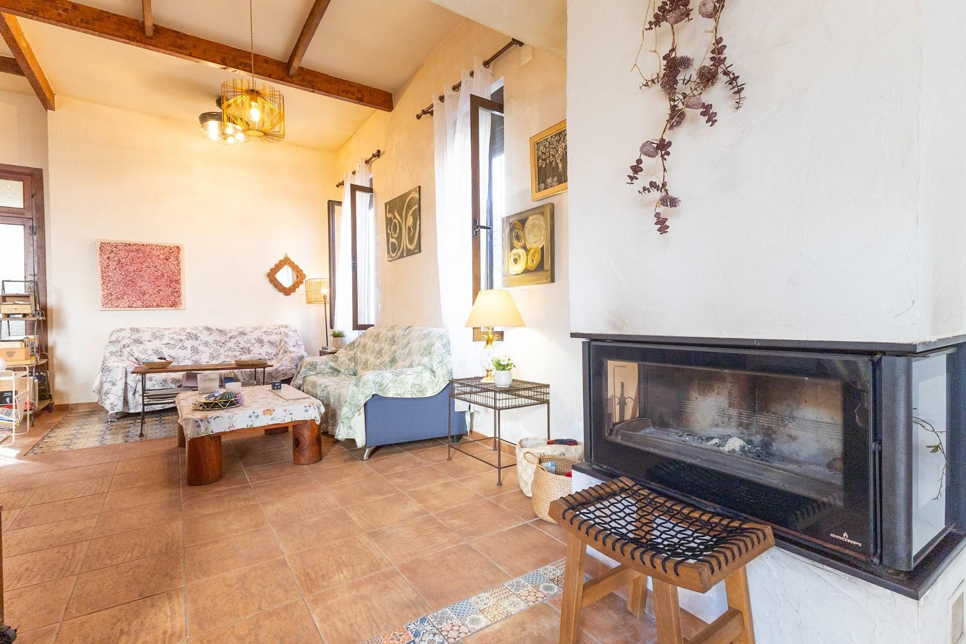 Living room of House or chalet for sale in Alicante / Alacant  with Air Conditioner, Terrace and Alarm