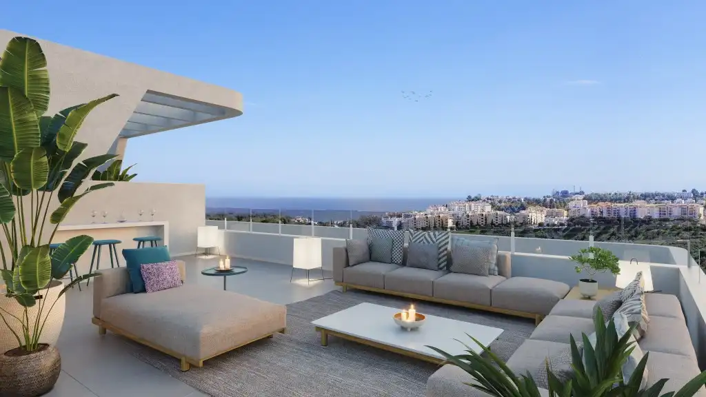 Penthouse with pool for sale in Mijas pueblo