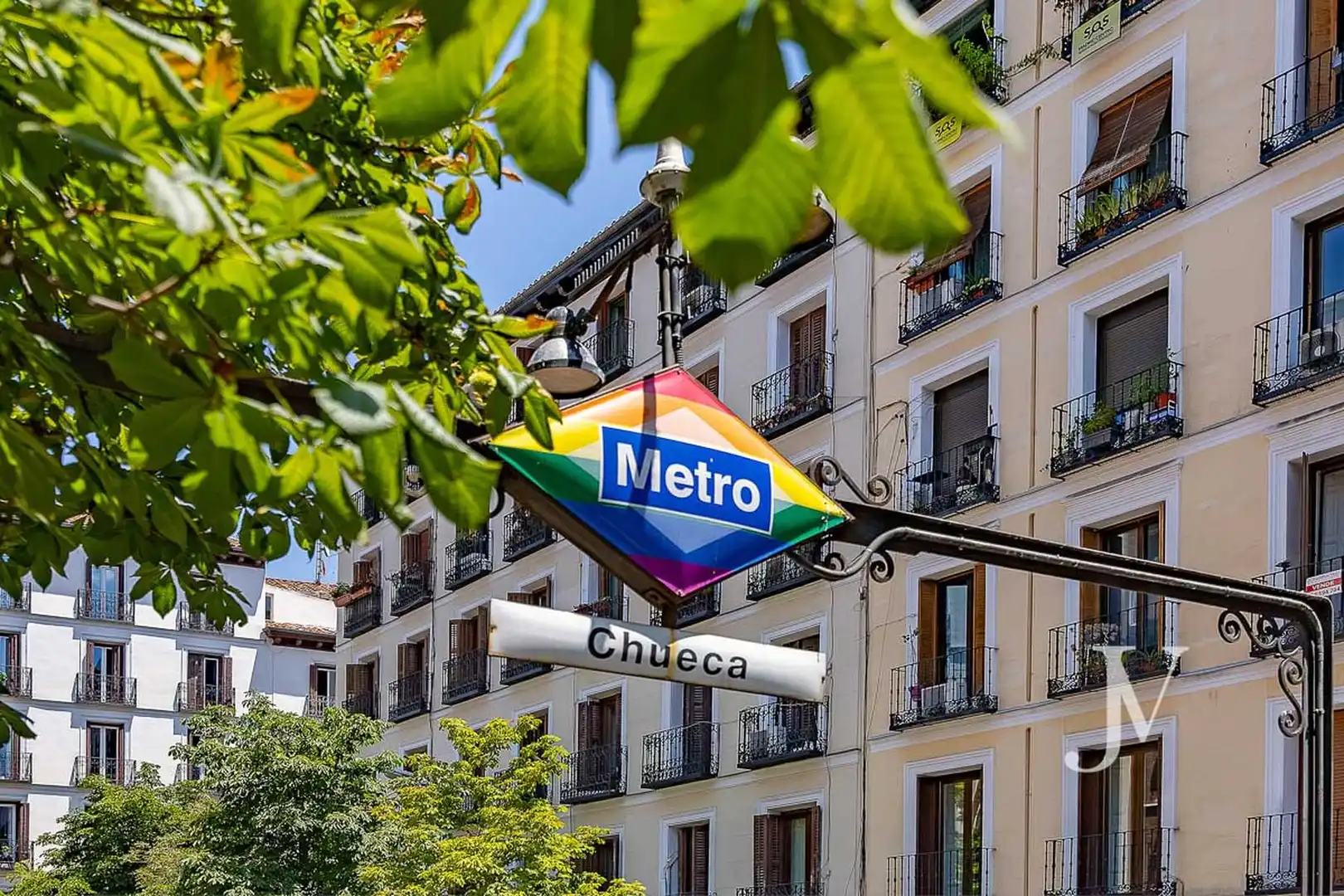 Außenansicht von Dachboden zur Miete in Madrid mit Klimaanlage, Heizung und Möbliert