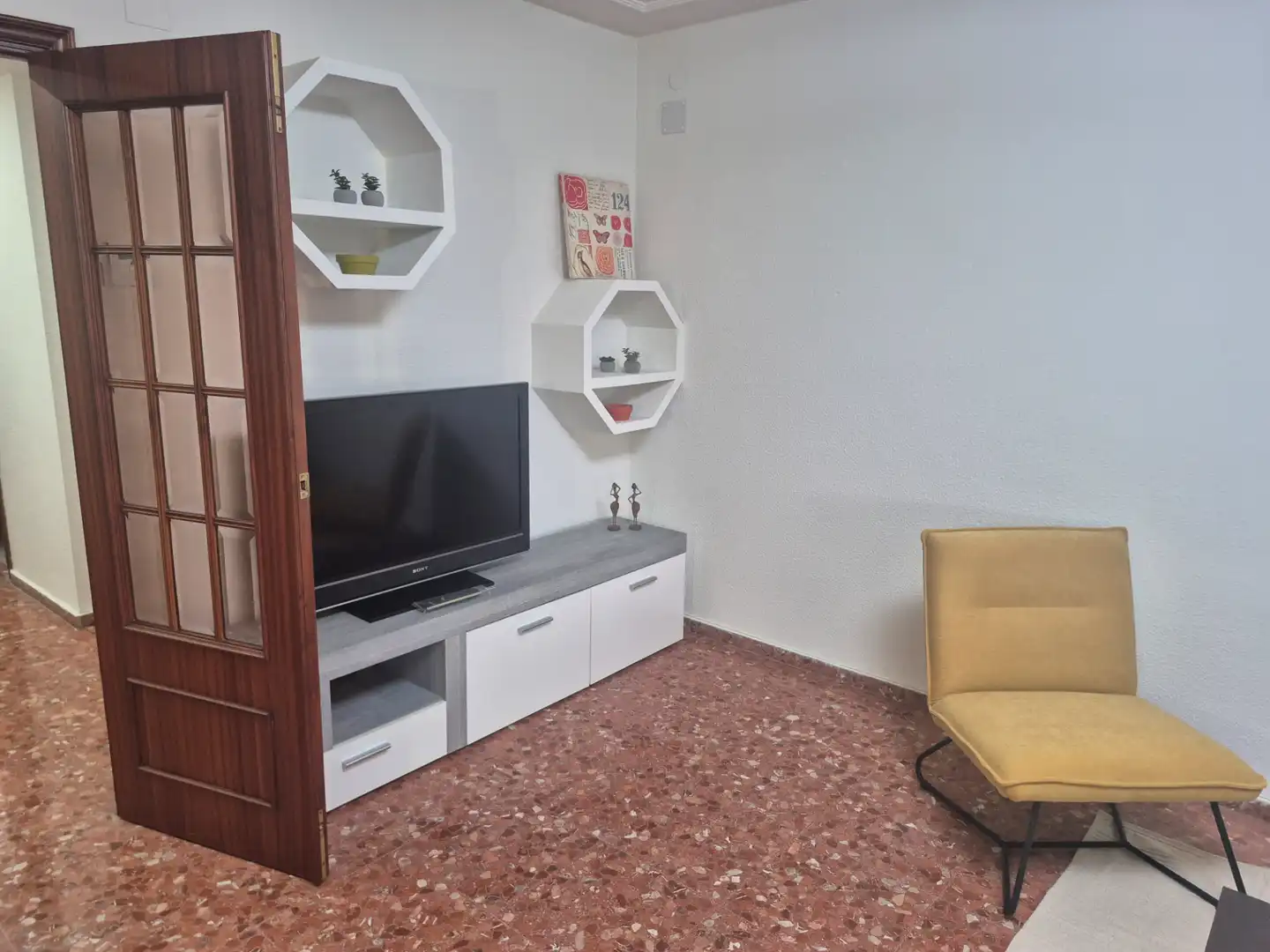 Sala de estar de Piso de alquiler en Moncada con Aire acondicionado, Calefacción y Terraza