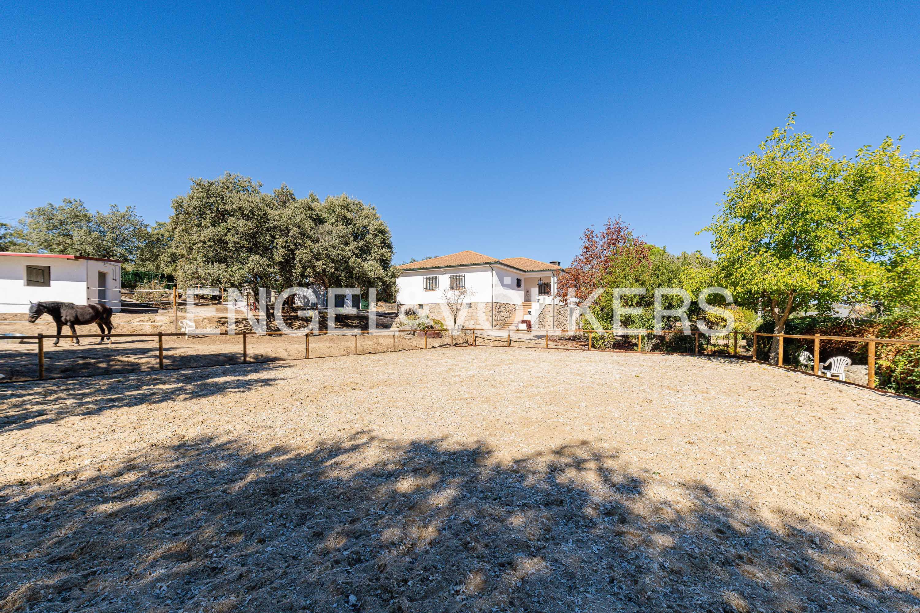 Vista exterior de Finca rústica en venda en Valdemorillo amb Calefacció, Jardí privat i Piscina