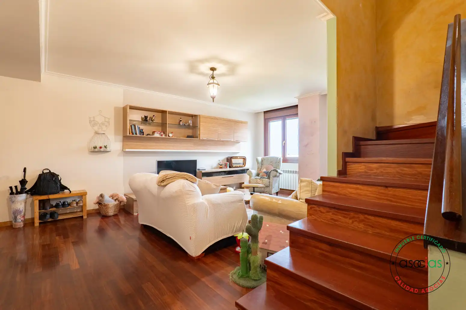 Sala de estar de Piso en venta en Gijón  con Calefacción, Parquet y Trastero