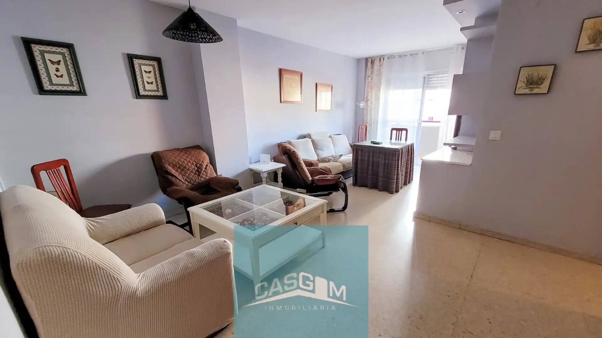 Living room of Flat for sale in  Huelva Capital  with Storage room, Furnished and Oven