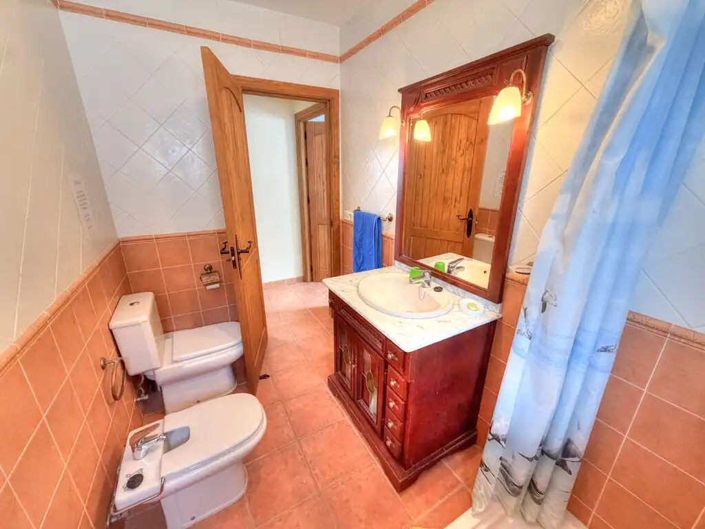 Baño de Finca rústica en venta en Almáchar con Jardín privado, Trastero y Piscina