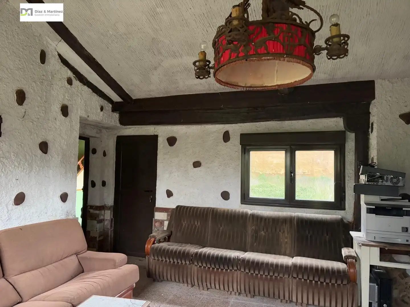 Sala de estar de Casa o chalet en venta en Villaturiel con Jardín privado