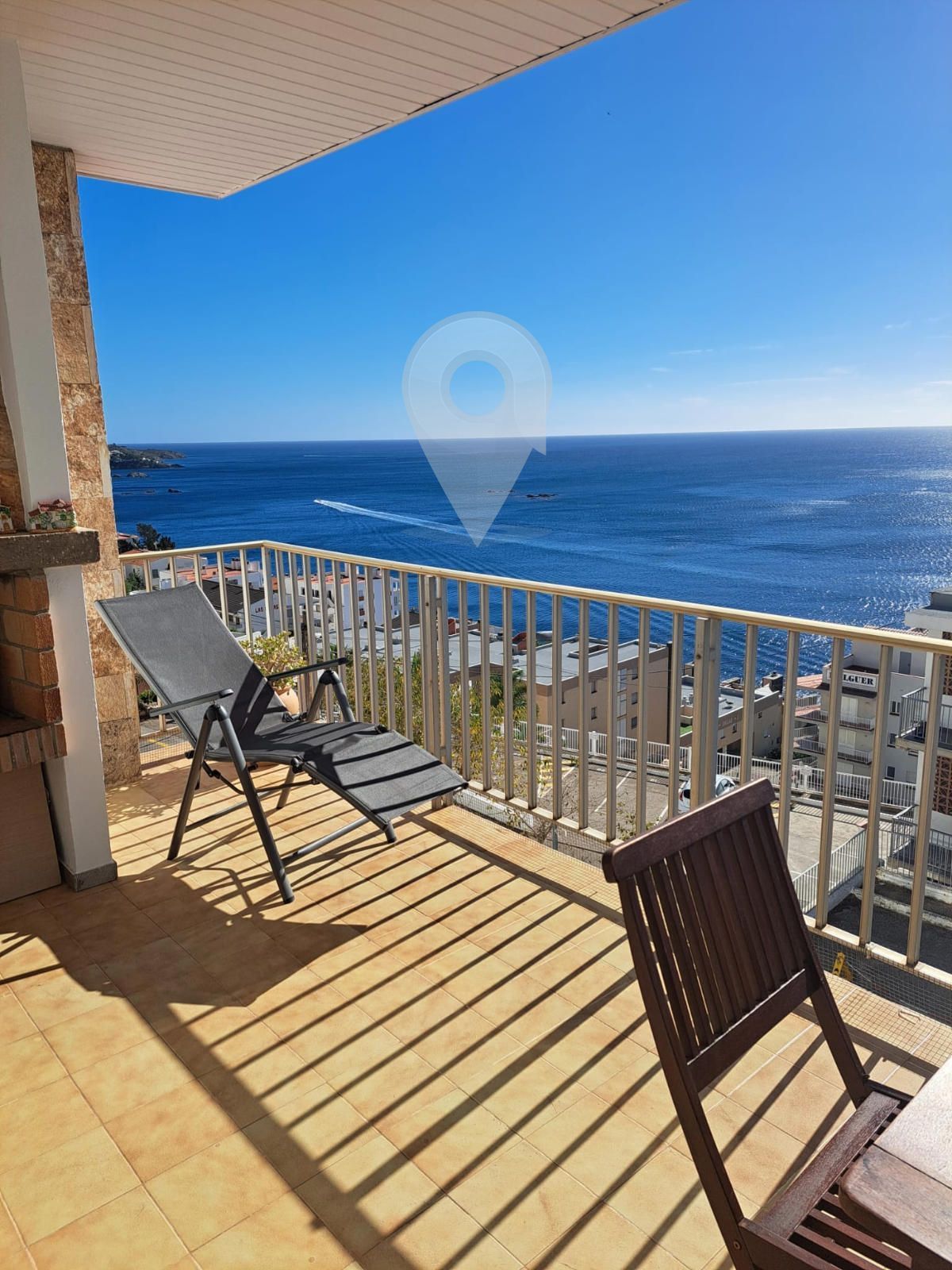 Balcony of Flat for sale in Roses  with Terrace and Furnished